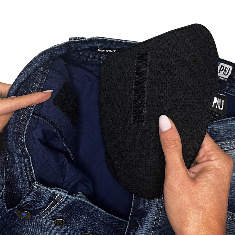 Protezioni per fianchi da moto PMJ Zero Shock Rubber Protection nere Saldi