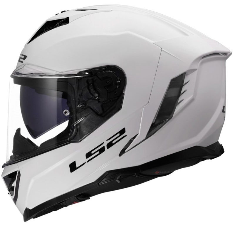 Casco integrale da moto LS2 FF818 Storm III Solid bianco lucido