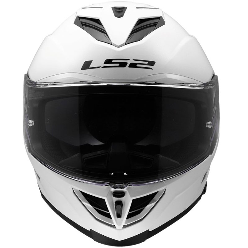 Casco integrale da moto LS2 FF818 Storm III Solid bianco lucido