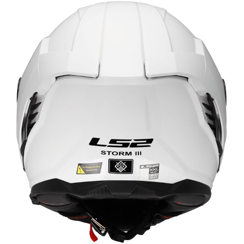 Casco integrale da moto LS2 FF818 Storm III Solid bianco lucido