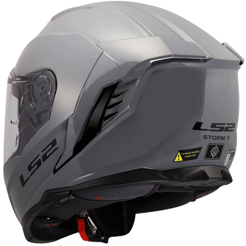 Casco integrale da moto LS2 FF818 Storm III Solid grigio lucido