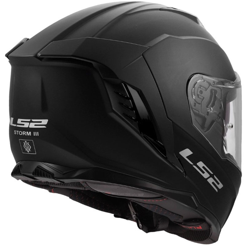 Casco integrale da moto LS2 FF818 Storm III Solid nero opaco