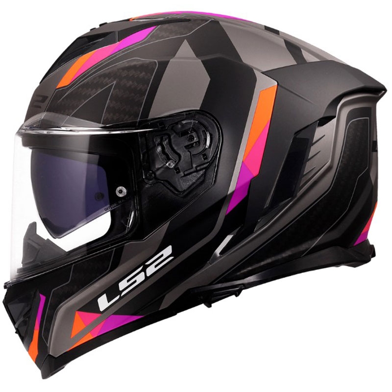 Casco integrale da moto LS2 FF818 Storm III Sports grigio-viola opaco