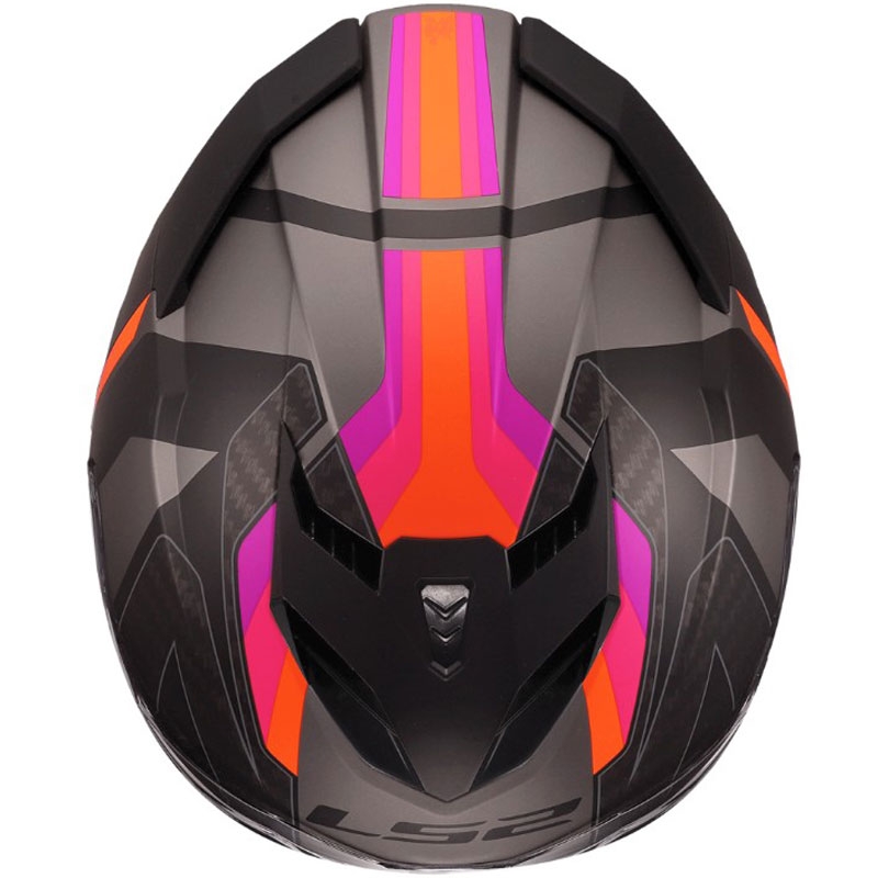 Casco integrale da moto LS2 FF818 Storm III Sports grigio-viola opaco