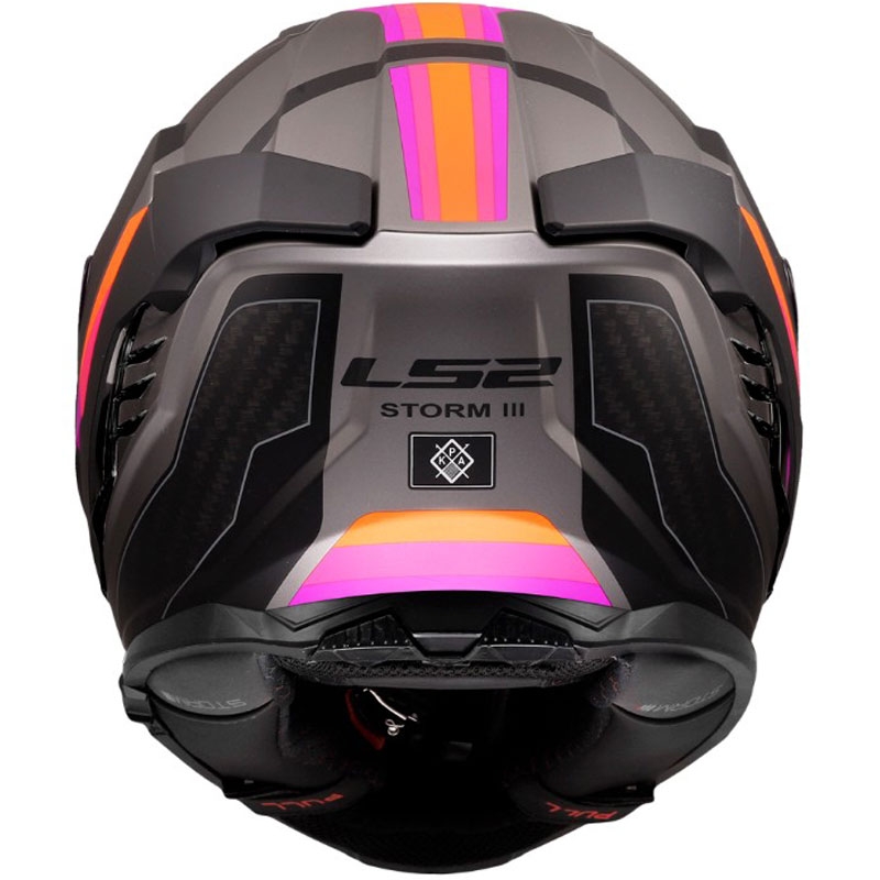 Casco integrale da moto LS2 FF818 Storm III Sports grigio-viola opaco