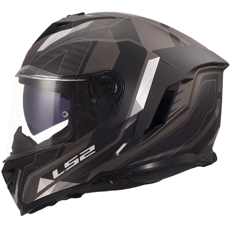 Casco integrale da moto LS2 FF818 Storm III Sports nero opaco-grigio