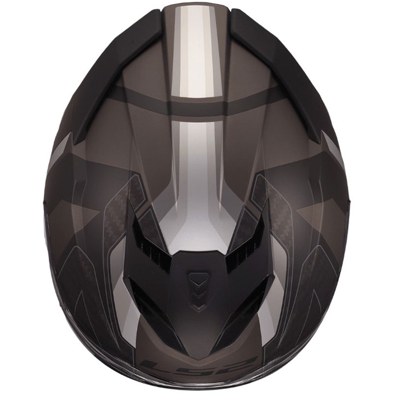 Casco integrale da moto LS2 FF818 Storm III Sports nero opaco-grigio