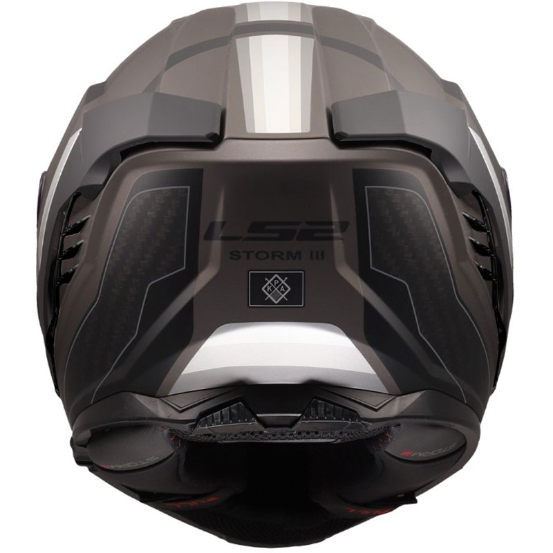Casco integrale da moto LS2 FF818 Storm III Sports nero opaco-grigio