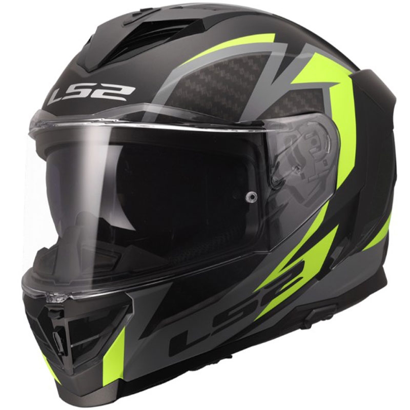 Casco integrale da moto LS2 FF818 Storm III Dynamo nero-giallo