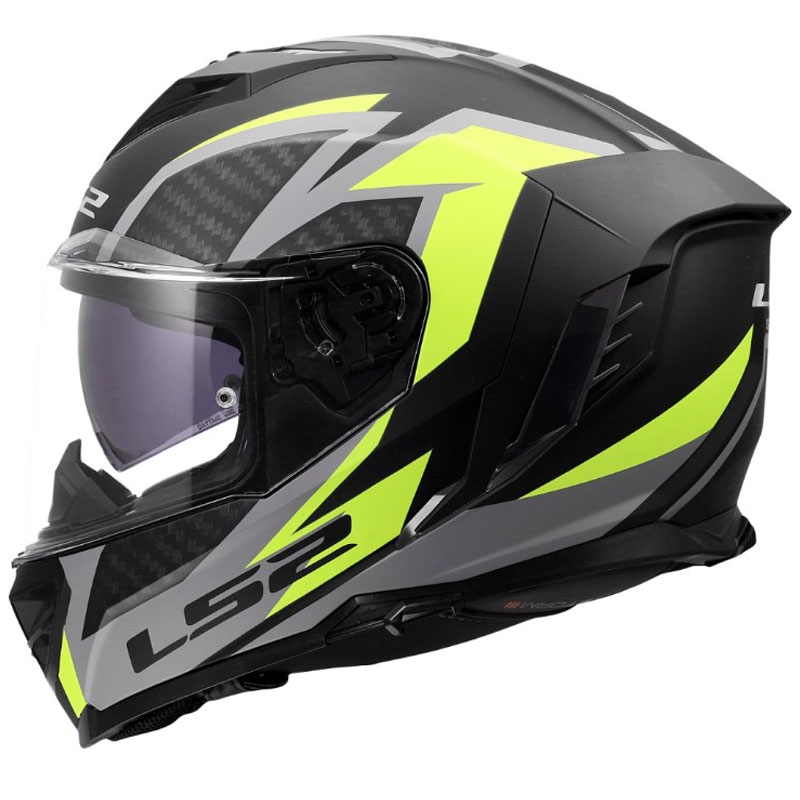 Casco integrale da moto LS2 FF818 Storm III Dynamo nero-giallo