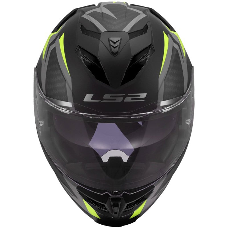 Casco integrale da moto LS2 FF818 Storm III Dynamo nero-giallo