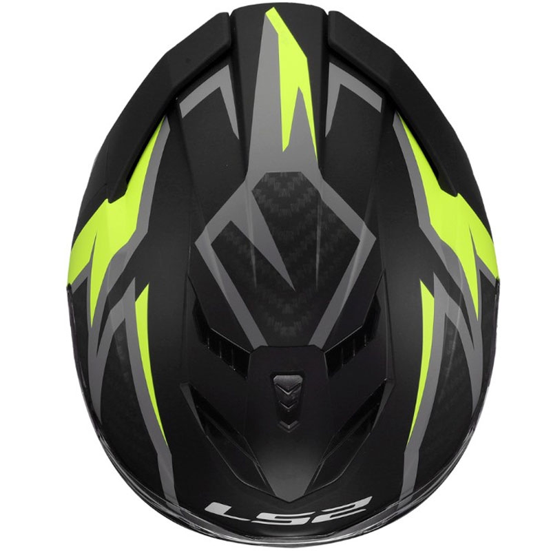 Casco integrale da moto LS2 FF818 Storm III Dynamo nero-giallo