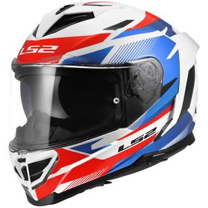 Casco integrale da moto LS2 FF818 Storm III Komai bianco-blu-rosso lucido
