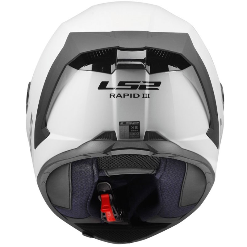 Casco integrale da moto LS2 FF820 Rapid III Solid bianco lucido