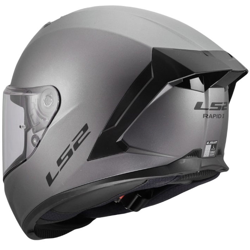 Casco integrale da moto LS2 FF820 Rapid III Solid titanio opaco