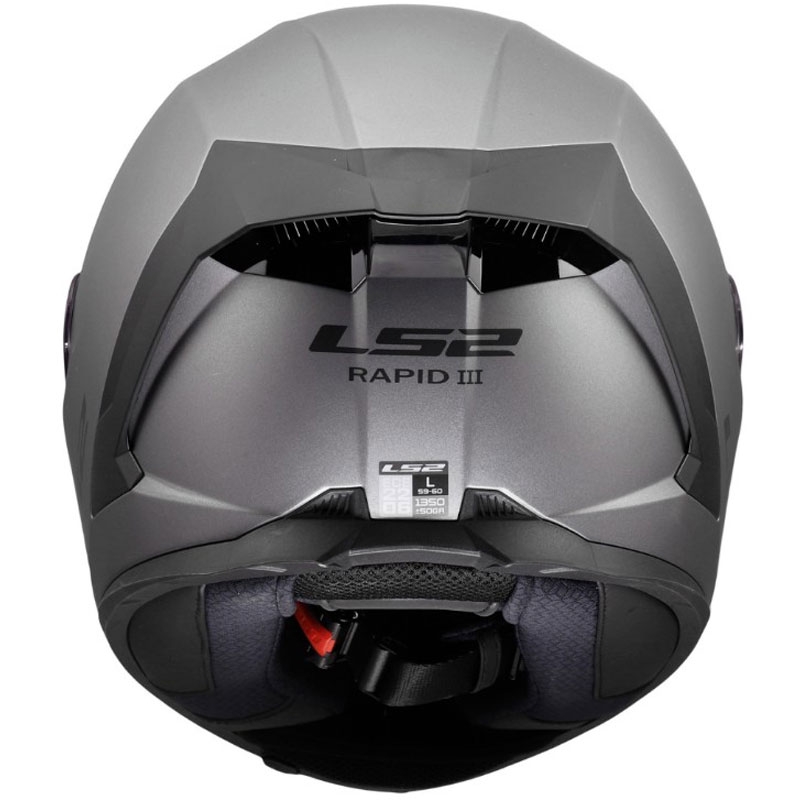 Casco integrale da moto LS2 FF820 Rapid III Solid titanio opaco