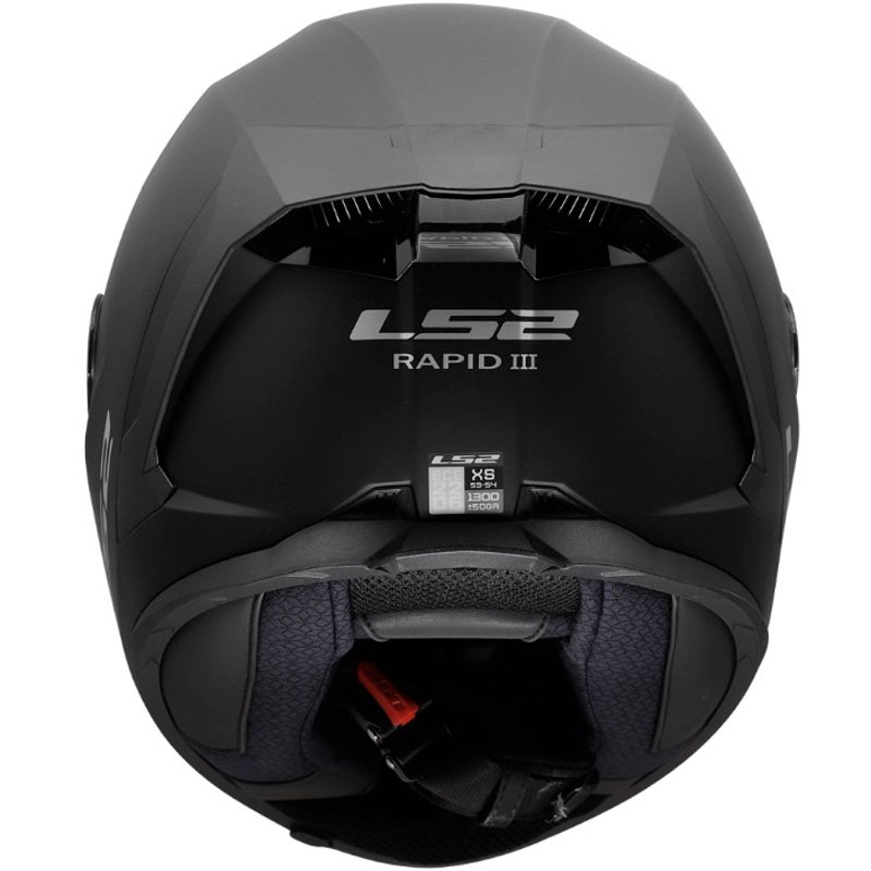 Casco integrale da moto LS2 FF820 Rapid III Solid nero opaco