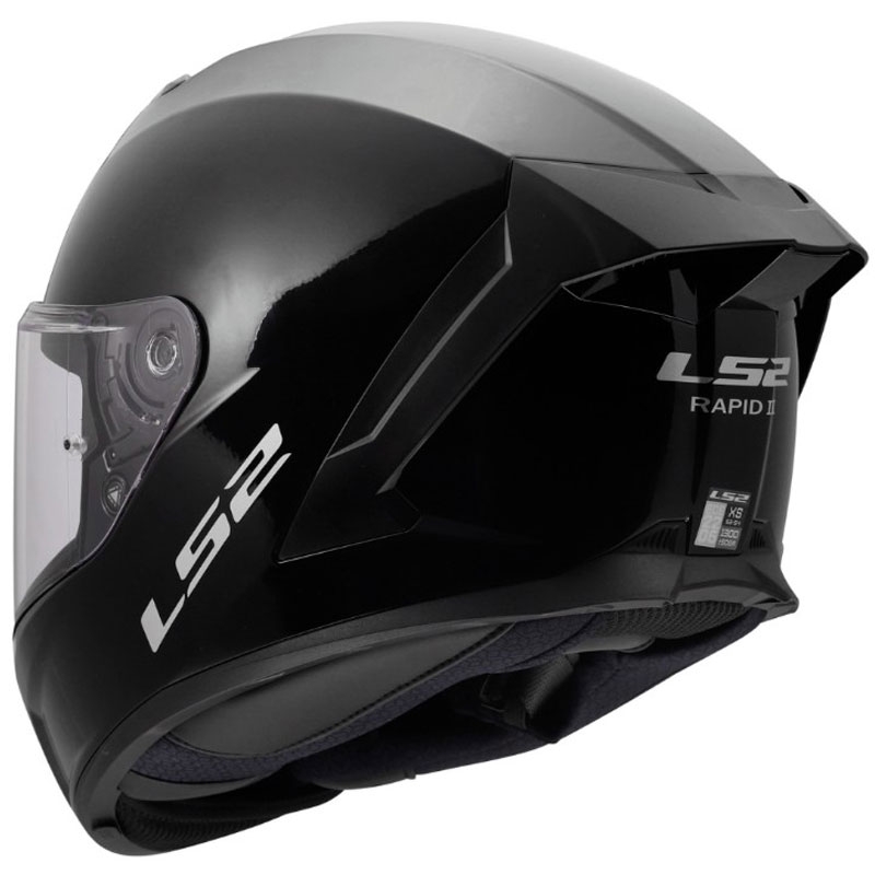 Casco integrale da moto LS2 FF820 Rapid III Solid nero lucido