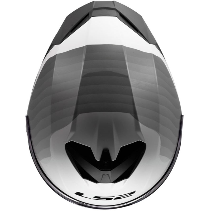 Casco integrale da moto LS2 FF820 Rapid III Flow bianco-grigio lucido