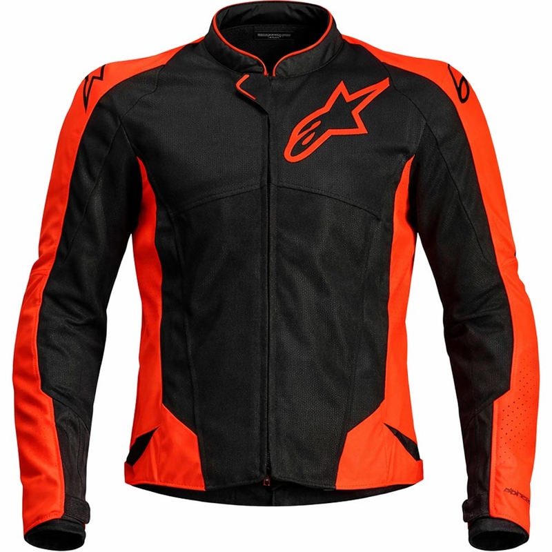 Giacca moto Alpinestars Viper Air V4 rosso fluo-nero