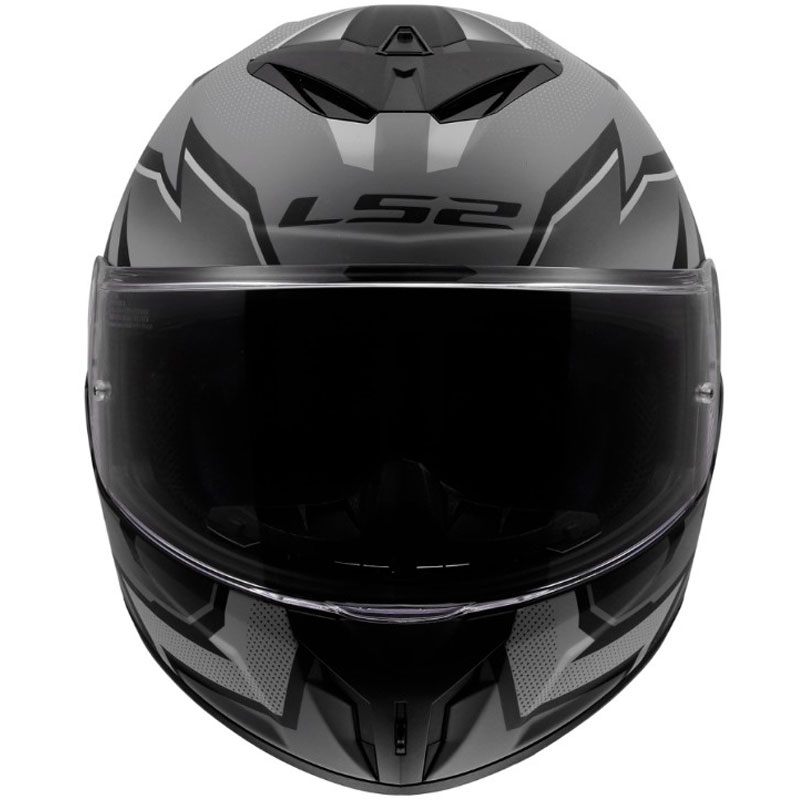 Casco integrale da moto LS2 FF820 Rapid III Xtrem nero opaco-grigio