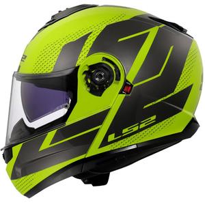 Casco modulare LS2 FF908 Strobe II Code giallo fluo lucido-nero