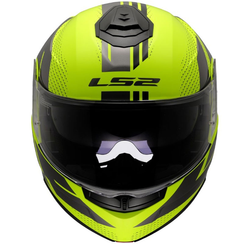 Casco modulare LS2 FF908 Strobe II Code giallo fluo lucido-nero