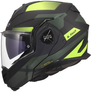 Casco moto modulare LS2 FF901 Advant X Nova giallo fluo opaco-nero