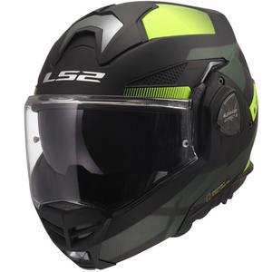 Casco moto modulare LS2 FF901 Advant X Nova giallo fluo opaco-nero