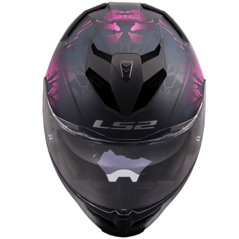 Casco integrale da moto LS2 FF818 Storm III Burst Nero-Rosa