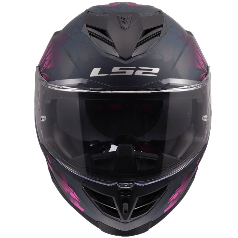 Casco integrale da moto LS2 FF818 Storm III Burst Nero-Rosa