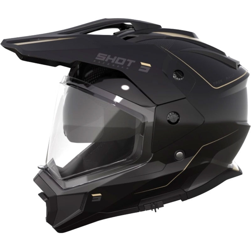 Casco Enduro Shot Trek Rally nero e beige