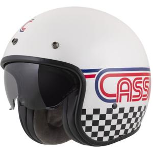 Casco da moto open face Cassida Oxygen 2.0 Rondo bianco perla-rosso-blu-nero