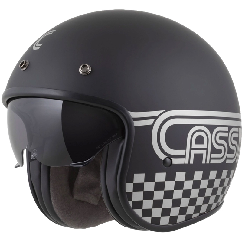 Casco da moto aperto Cassida Oxygen 2.0 Rondo nero opaco-argento