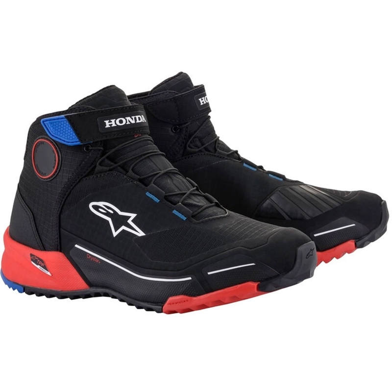 Alpinestars CR-X Drystar Honda Collection Stivali da moto nero-rosso-blu