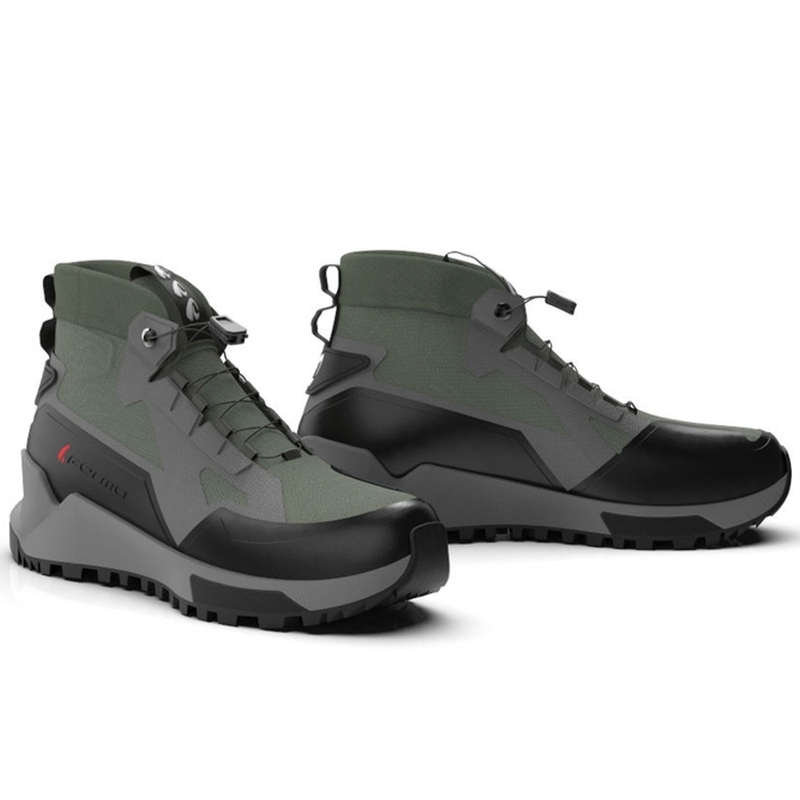Stivali da moto Forma Kumo verde-nero-grigio