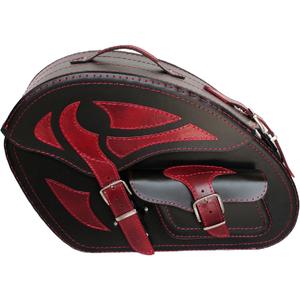 Borse in pelle per moto RSA S261A nero-rosso