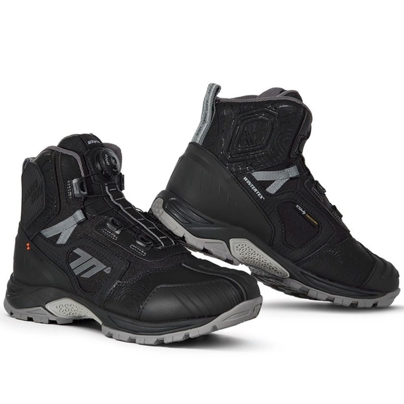 Stivali da moto SEVENTY DEGREES SD-BA7 Stelvio Low nero-grigio