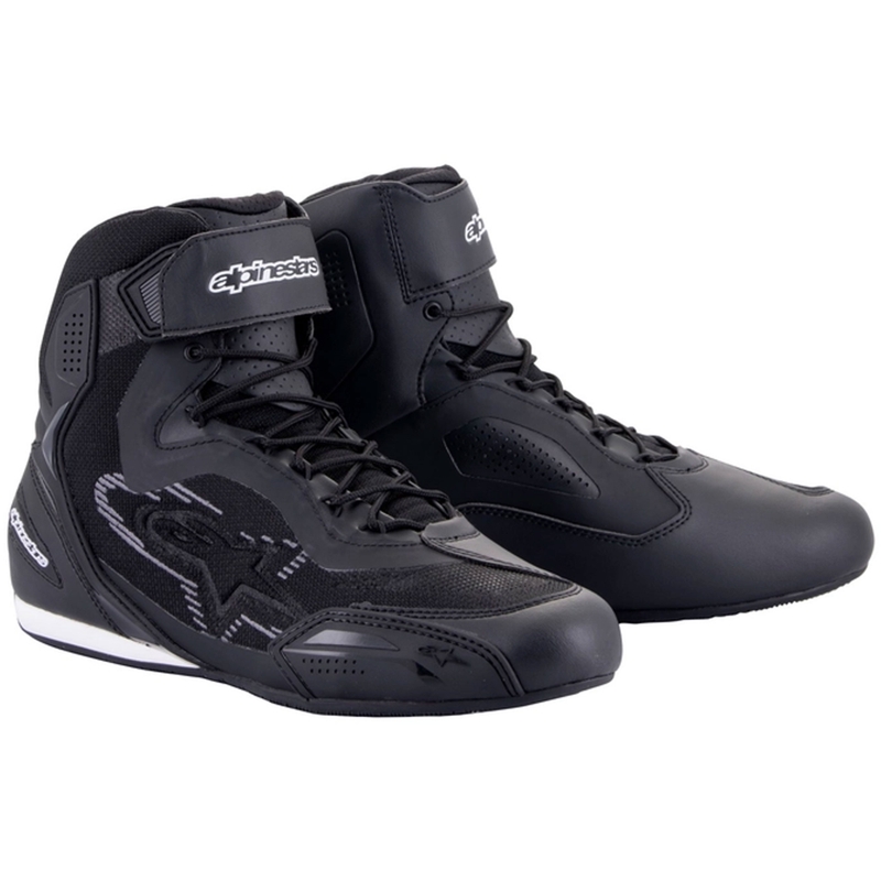 Stivali da moto Alpinestars Faster-3 Rideknit nero e grigio