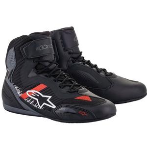Stivali da moto Alpinestars Faster 3 Rideknit Nero-Grigio-Rosso