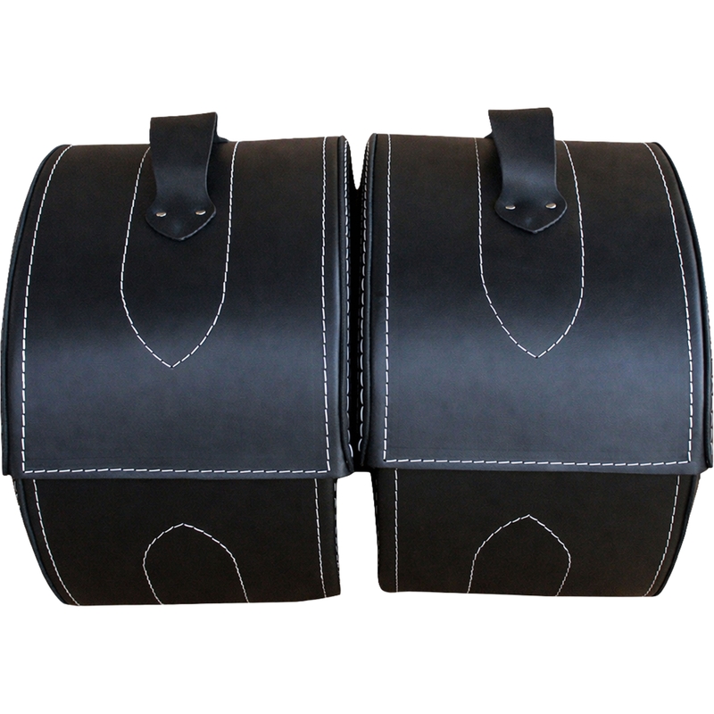 Borse in pelle per moto RSA S263A nero-bianco
