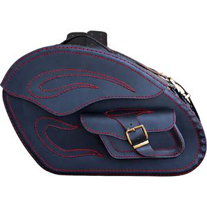 Borse in pelle per moto RSA S266A nero-rosso