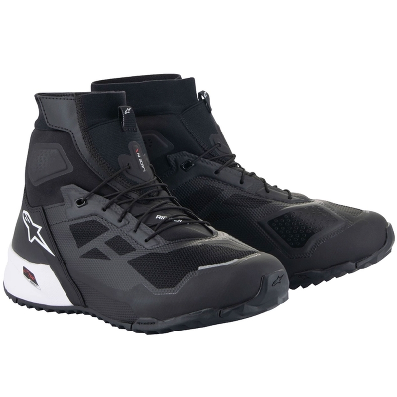 Stivali da moto Alpinestars CR-1 bianchi e neri