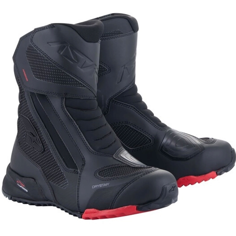 Stivali da moto Alpinestars RT-7 DRYSTAR neri e rossi