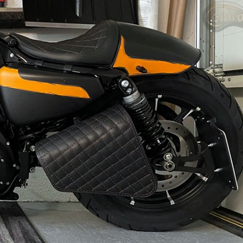Borsa da moto in pelle RSA S571 nera