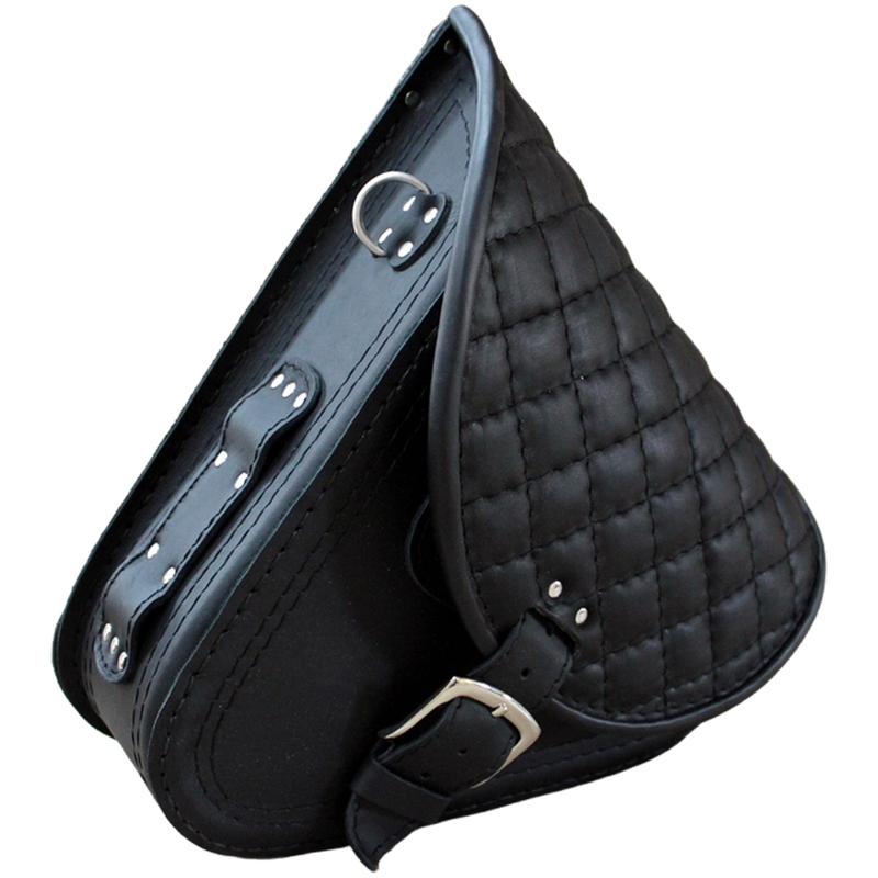 Borsa da moto in pelle RSA S592 HD Softtail nera