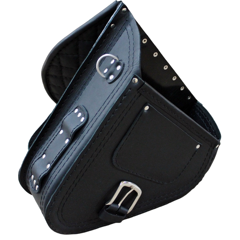 Borsa da moto in pelle RSA S592 HD Softtail nera