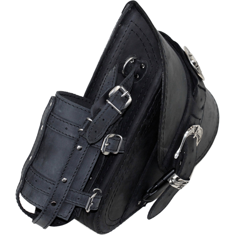 Borsa da moto in pelle RSA S594 HD Softtail nera