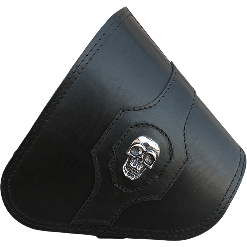 Borsa da moto in pelle RSA S637 HD Softail nera