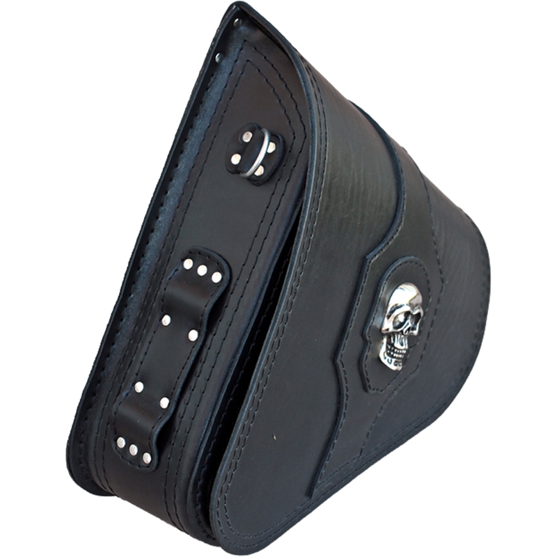 Borsa da moto in pelle RSA S637 HD Softail nera